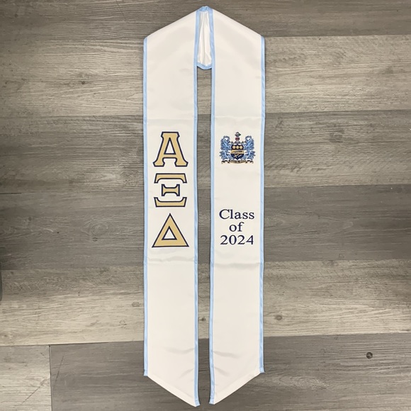 Alpha Xi Delta Class of 2025 Graduation Stole - Picture 5 of 5
